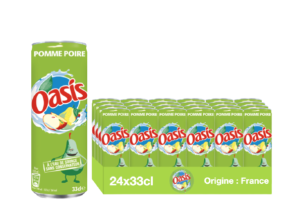 Oasis Pomme Poire 24x33cl