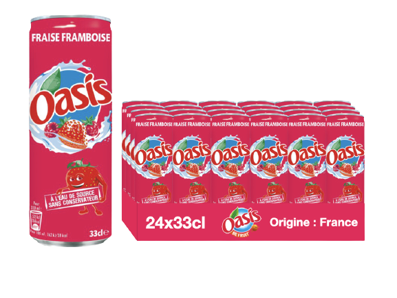Oasis Fraise Framboise 24x33cl