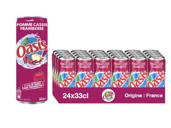 Oasis Pomme Cassis 24x33cl