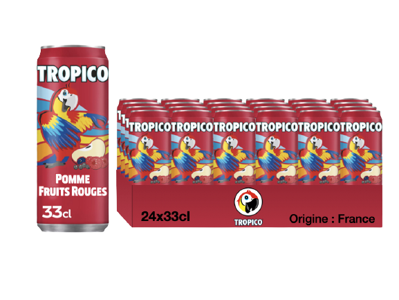 Tropico Pomme Fruit Rouge 24x33cl